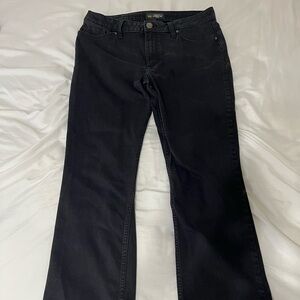 Lee Women's Black Straight Leg Jeans Mid Rise